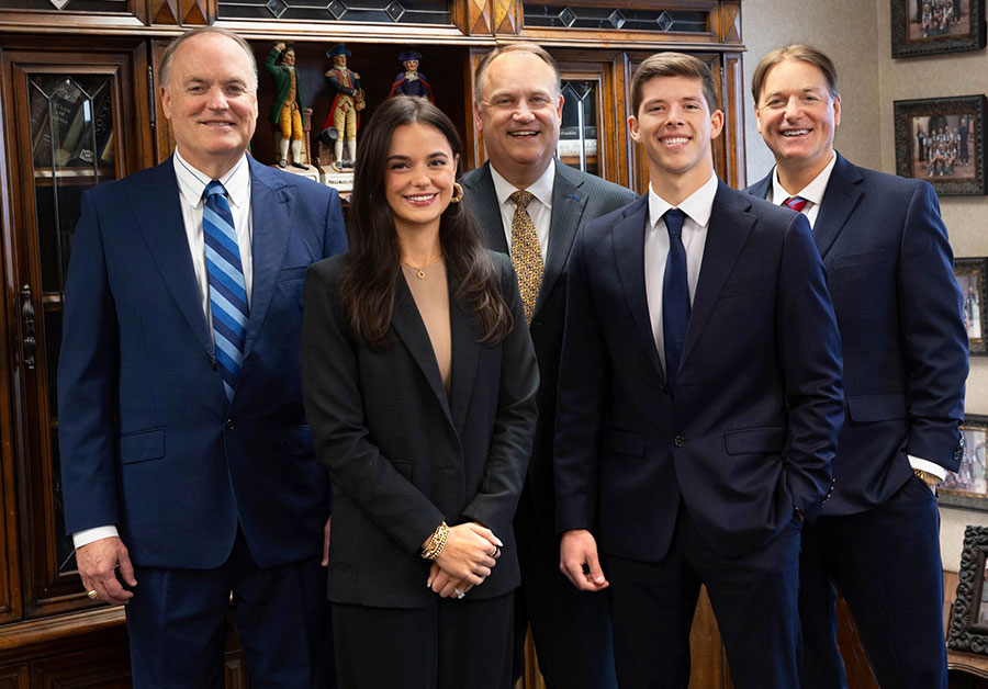 Five members of the Mattson Family at Mattson Financial Services, in Texas